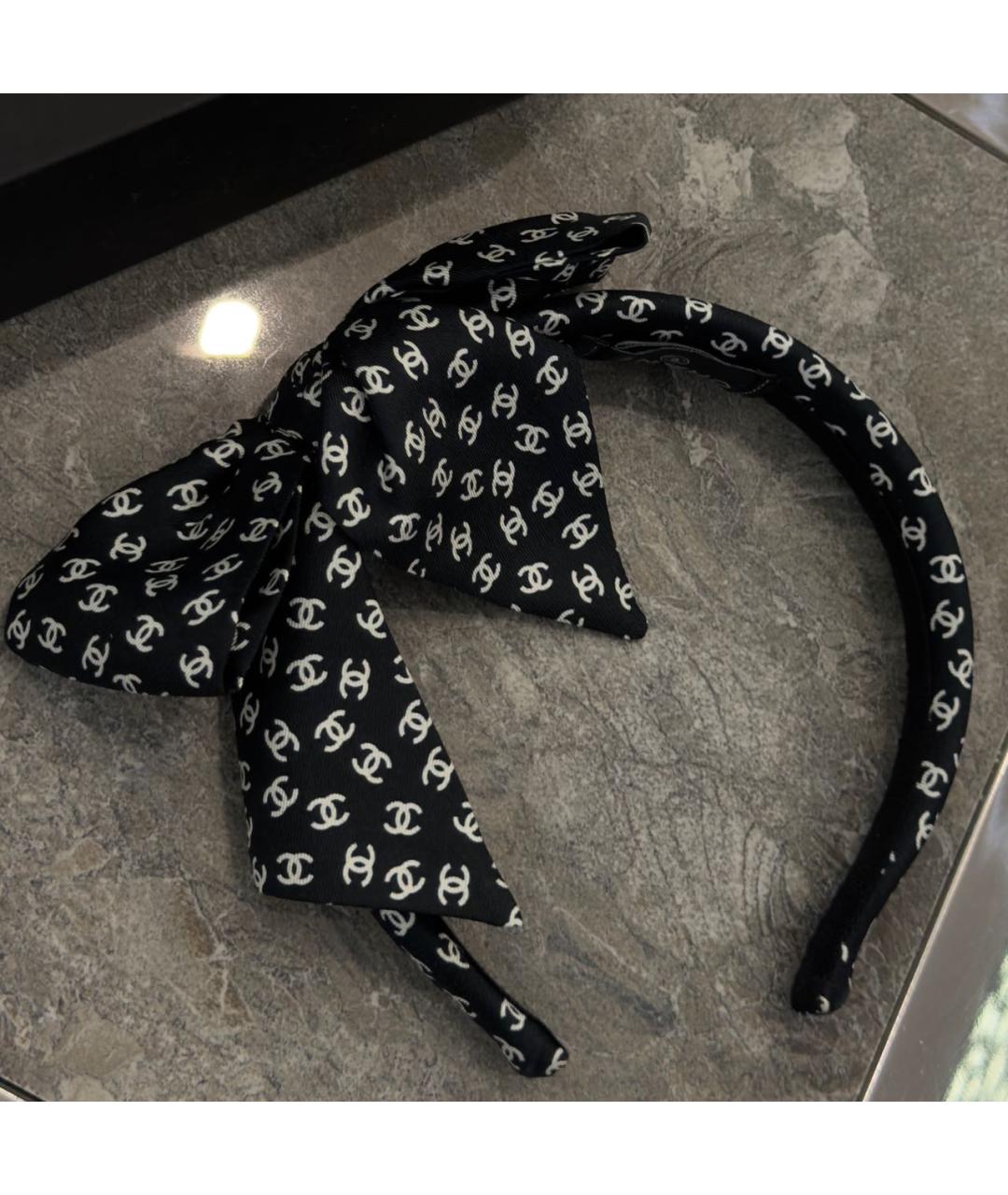 CHANEL Черный ободок, фото 3