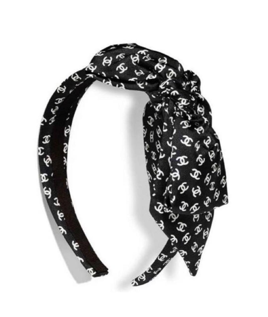 CHANEL Черный ободок, фото 2
