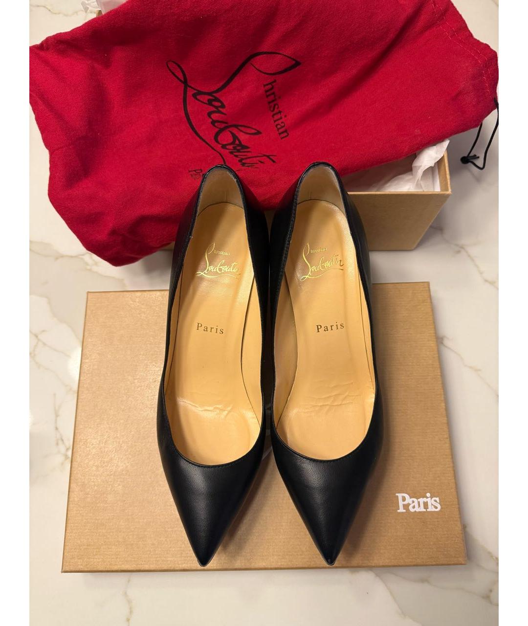 CHRISTIAN LOUBOUTIN Черные туфли из лакированной кожи, фото 2