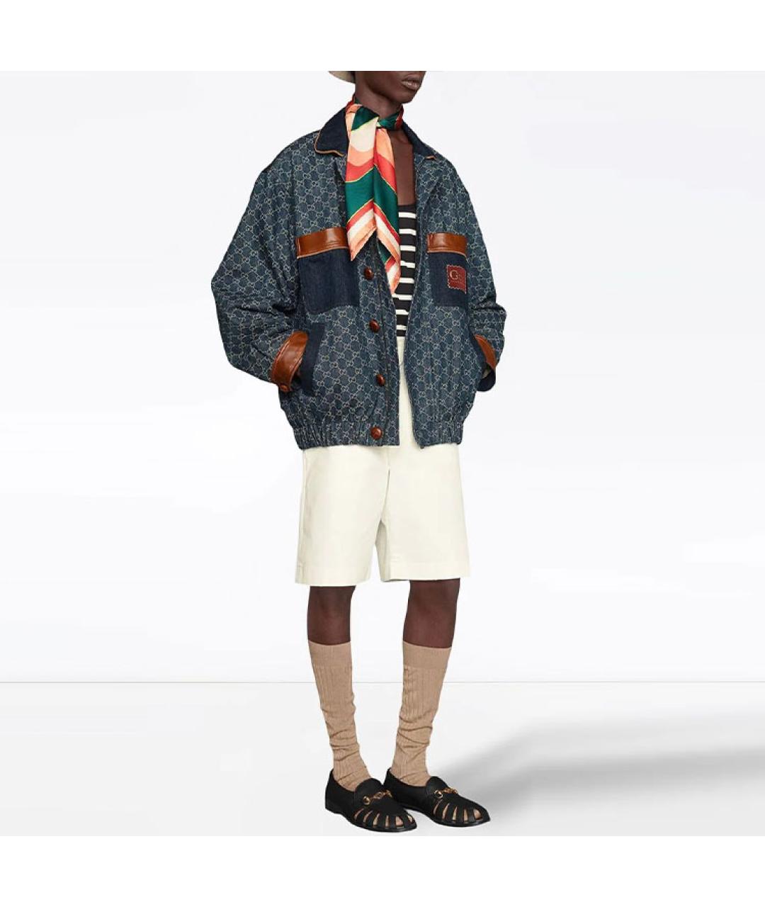 GUCCI Черная хлопковая майка, фото 5