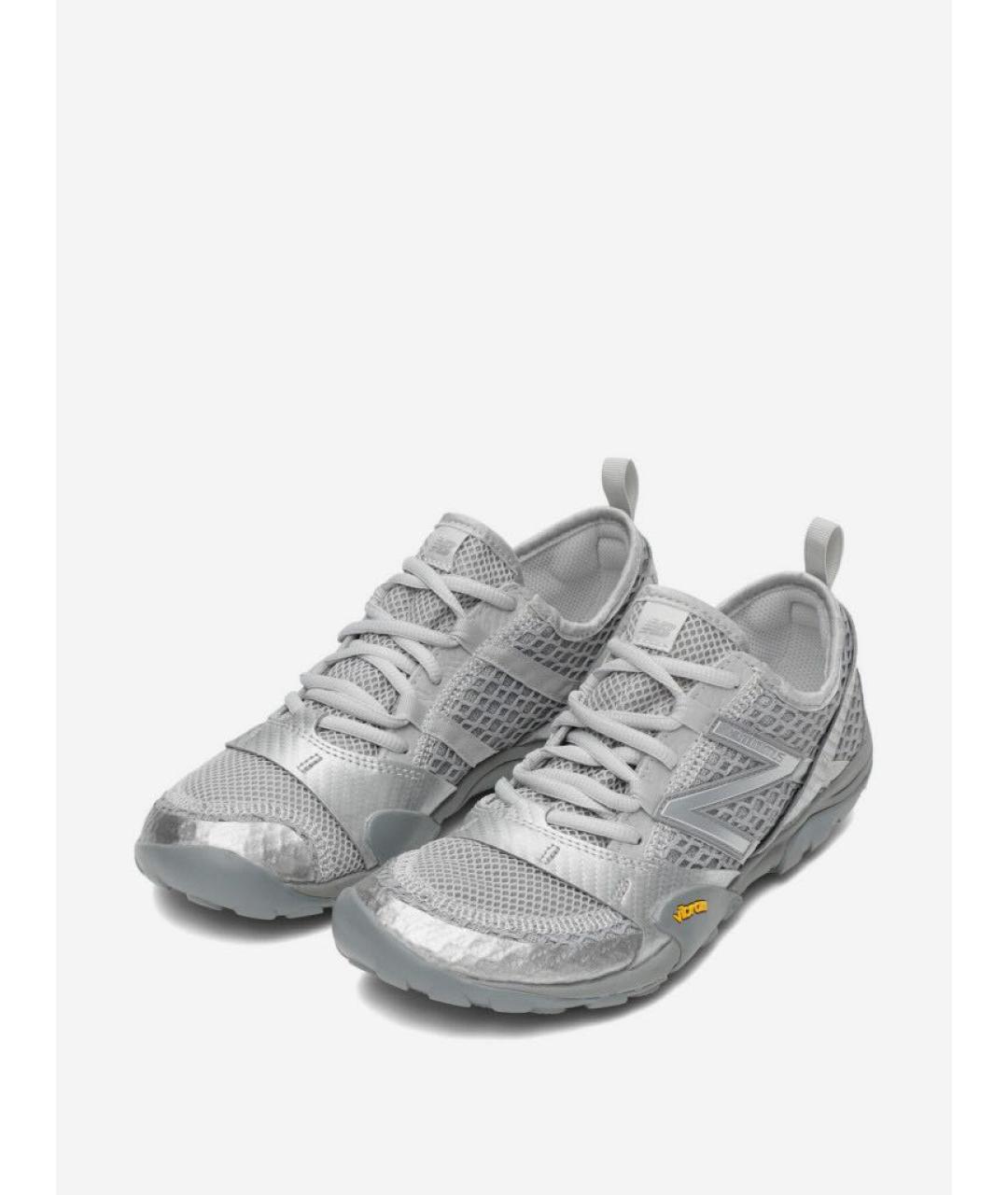NEW BALANCE Серебряные кожаные кроссовки, фото 2