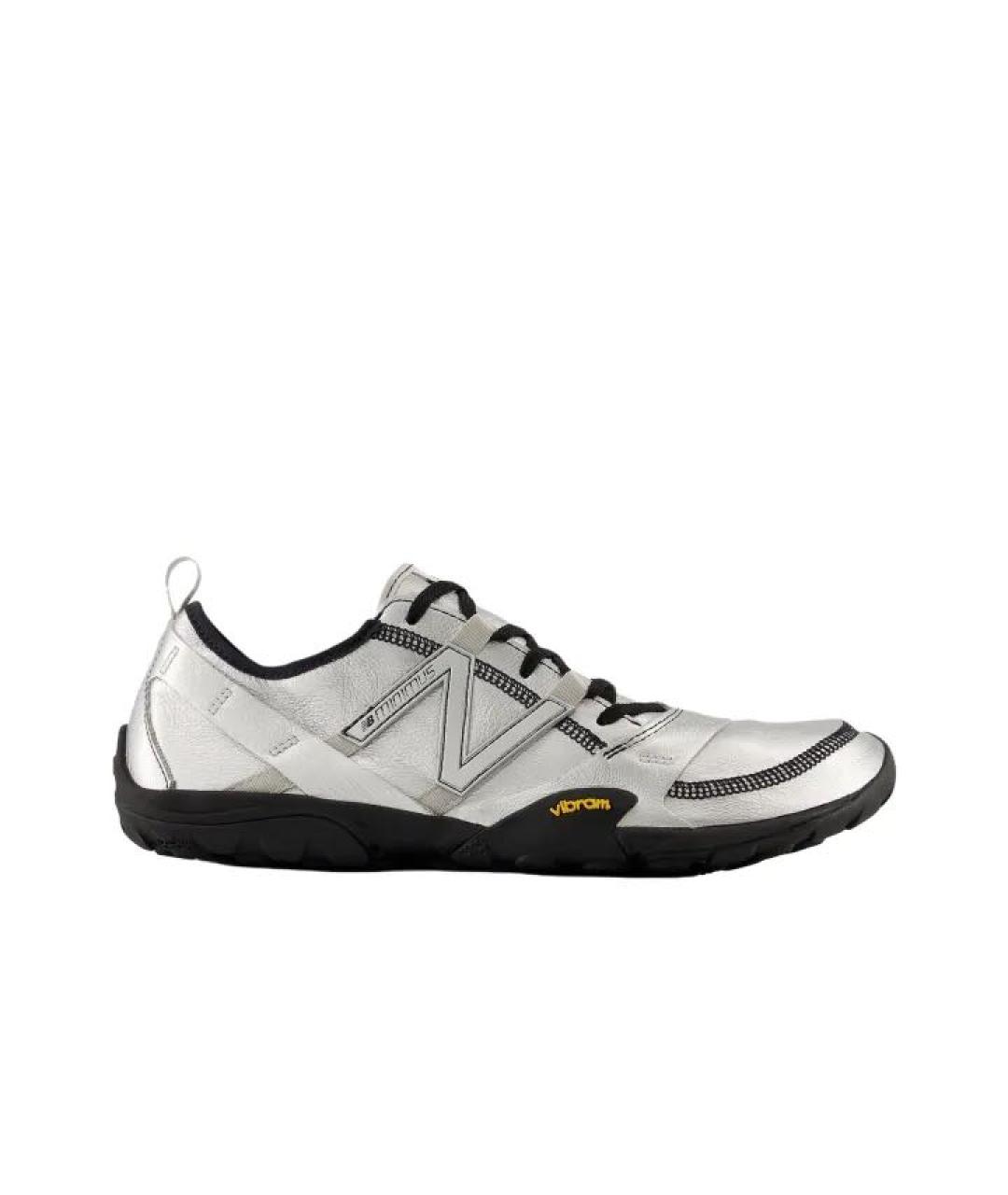 NEW BALANCE Серебряные кожаные кроссовки, фото 7