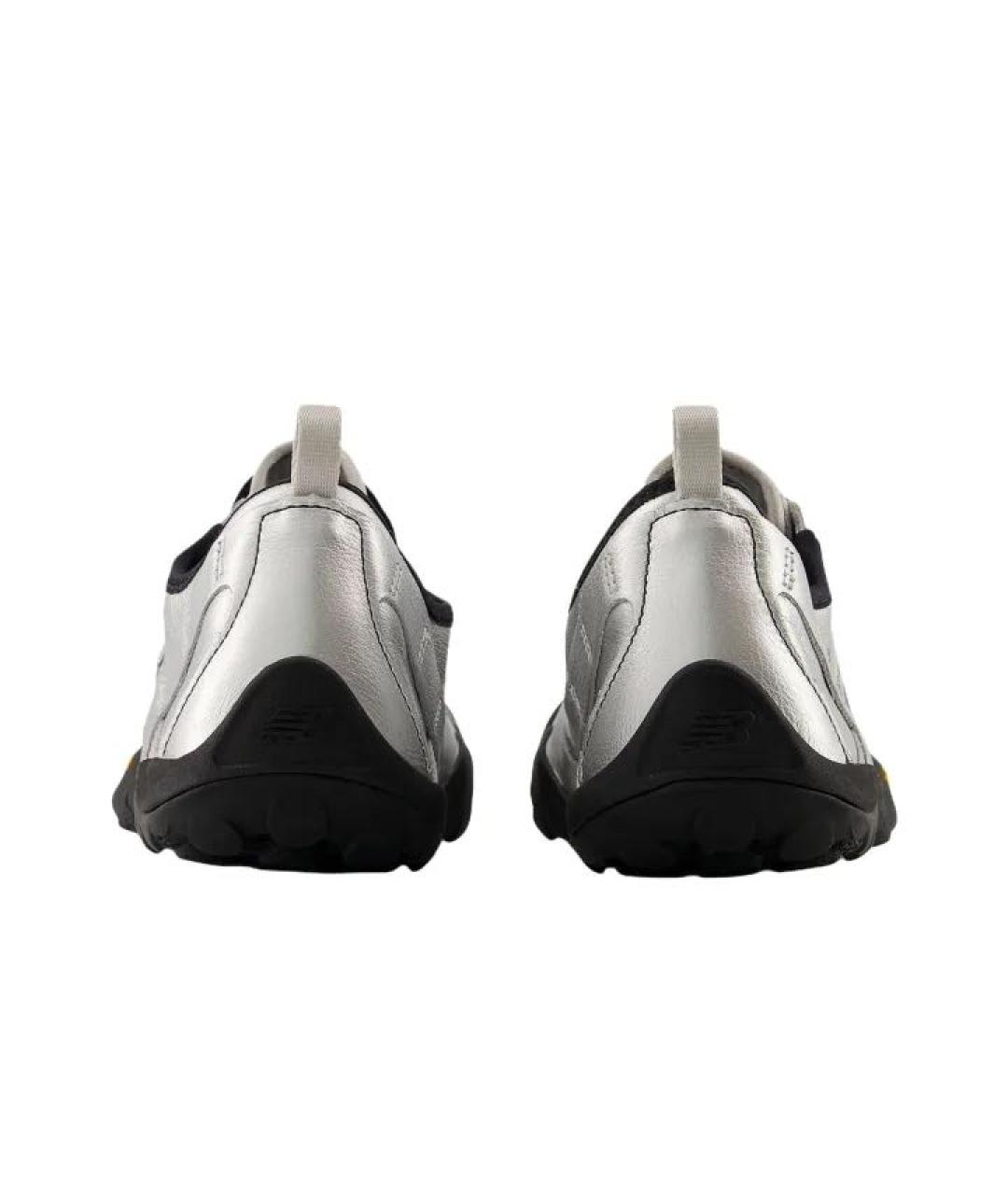 NEW BALANCE Серебряные кожаные кроссовки, фото 4