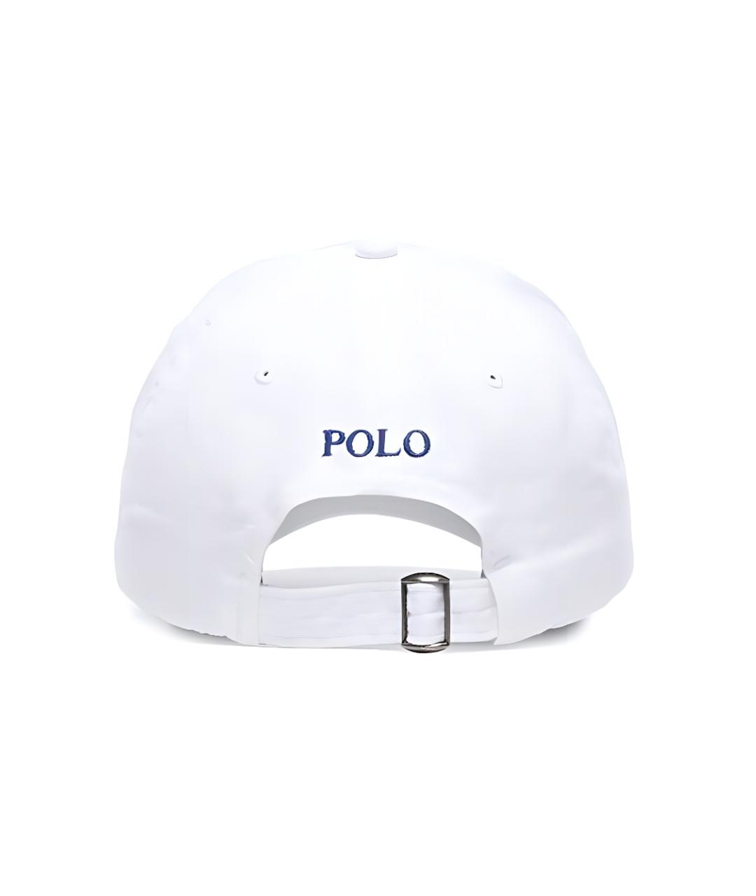 POLO RALPH LAUREN Белая хлопковая кепка, фото 3