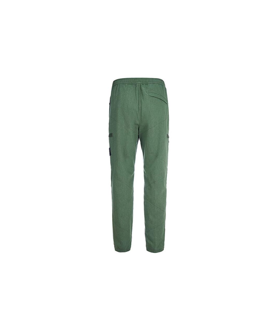 STONE ISLAND Зеленые брюки чинос, фото 2