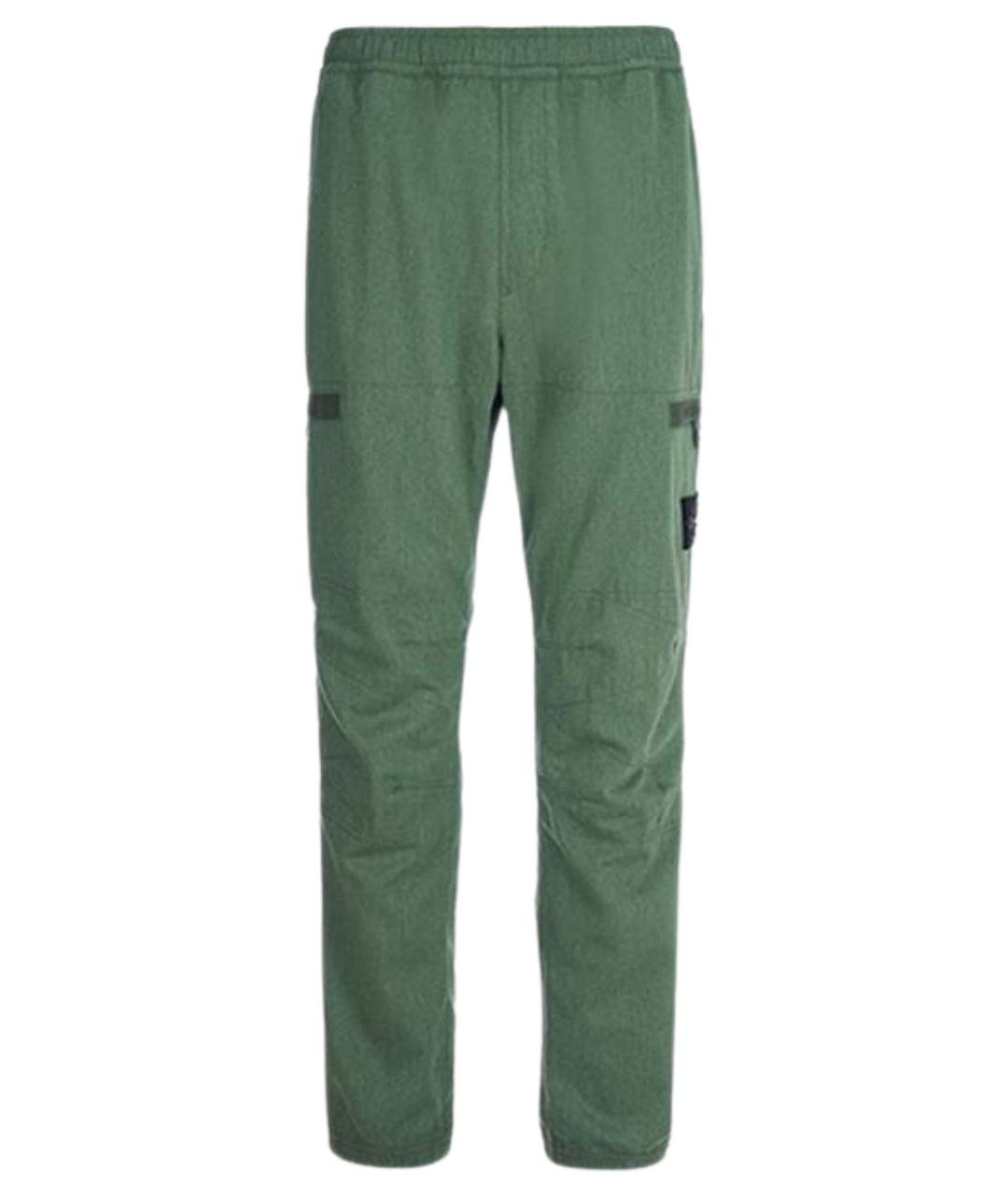 STONE ISLAND Зеленые брюки чинос, фото 1