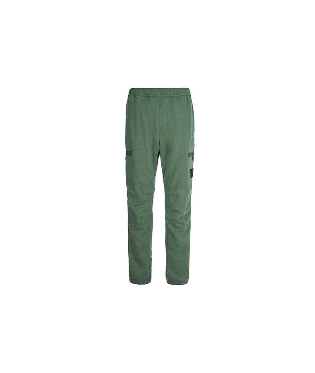 STONE ISLAND Зеленые брюки чинос, фото 6