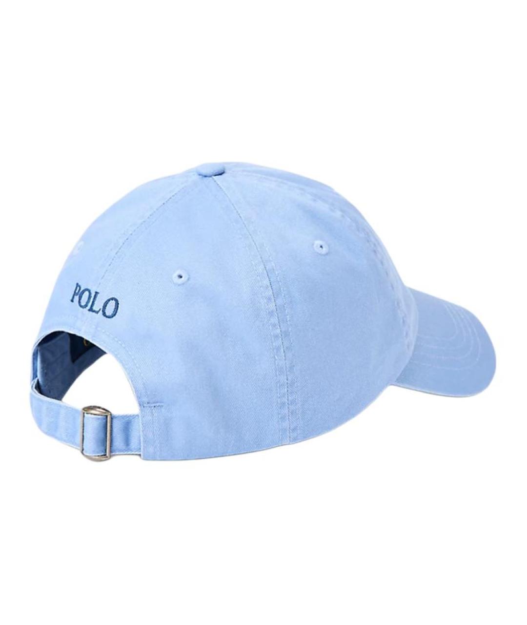 POLO RALPH LAUREN Голубая хлопковая кепка, фото 2