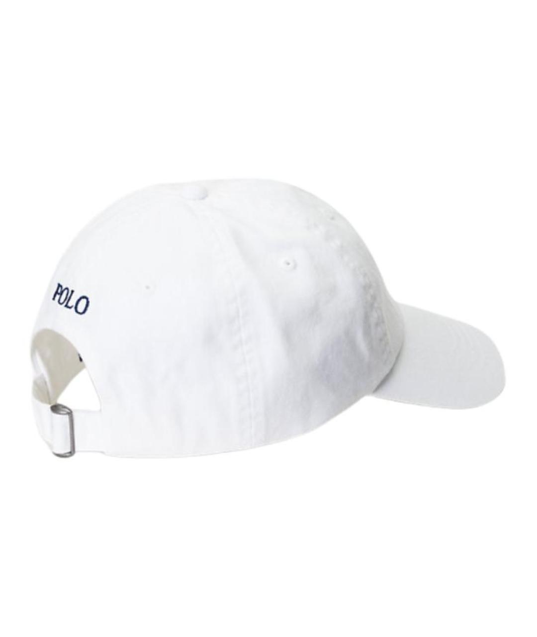 POLO RALPH LAUREN Белая хлопковая кепка/бейсболка, фото 5