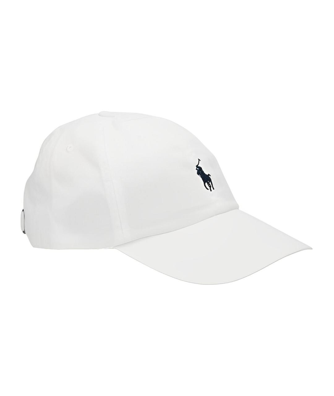 POLO RALPH LAUREN Белая хлопковая кепка/бейсболка, фото 2