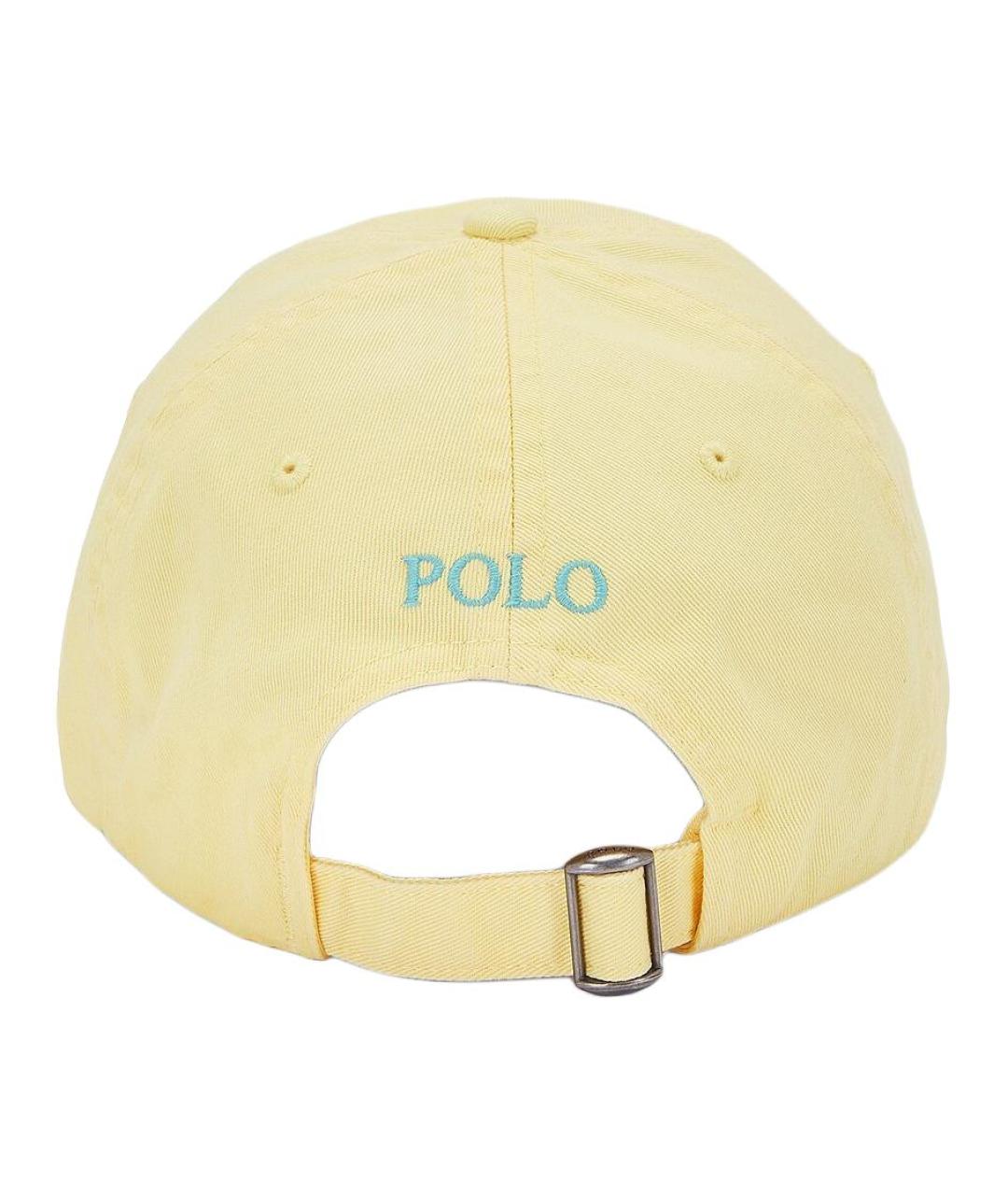 POLO RALPH LAUREN Желтая хлопковая кепка, фото 2