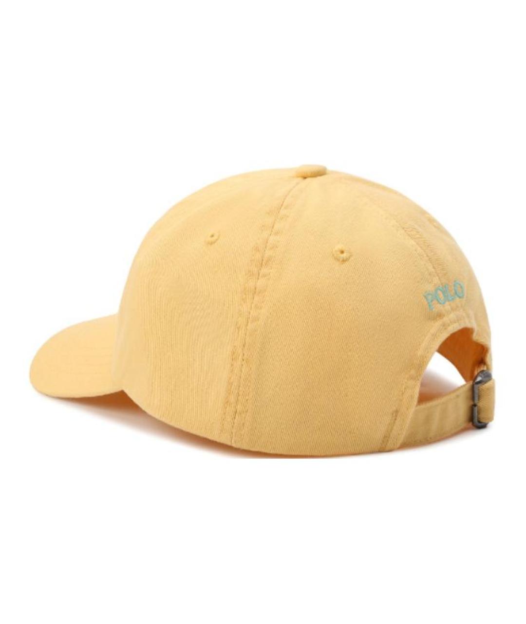 POLO RALPH LAUREN Желтая хлопковая кепка, фото 3