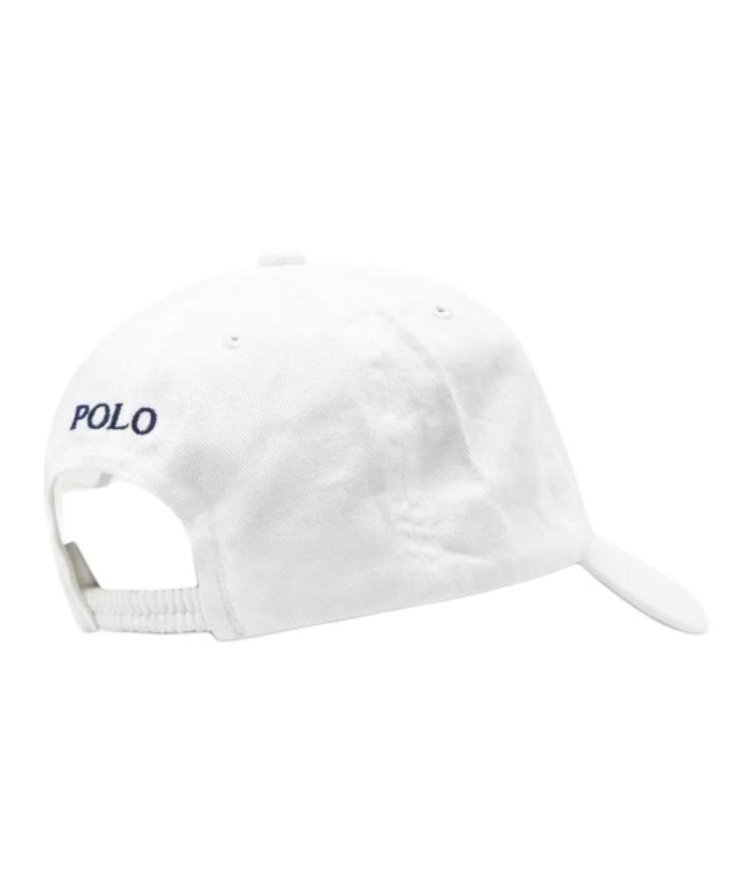 POLO RALPH LAUREN Белая хлопковая кепка, фото 3