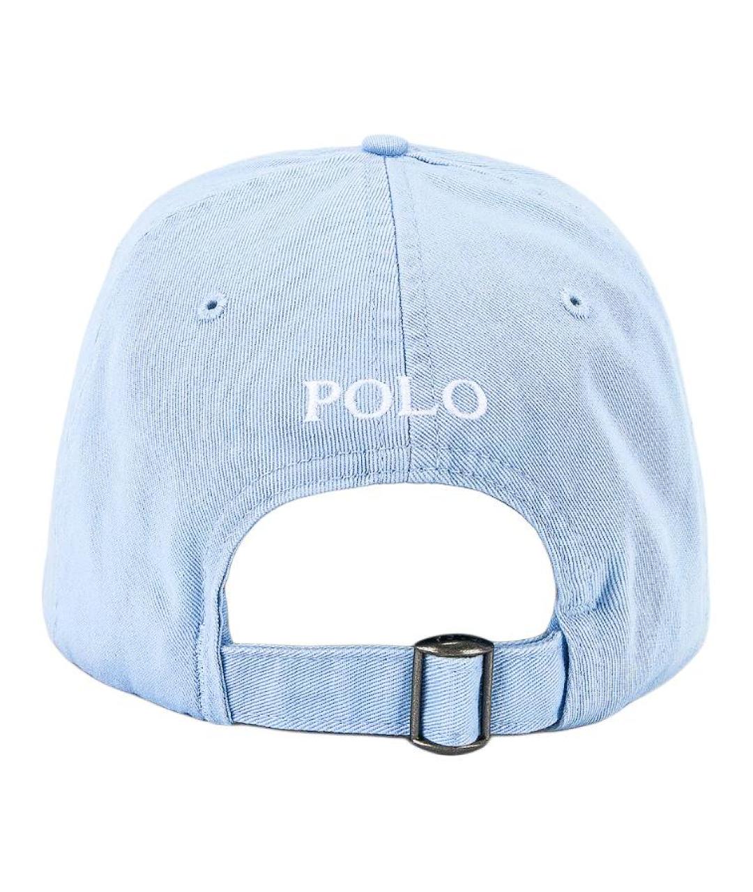 POLO RALPH LAUREN Голубая хлопковая кепка, фото 4