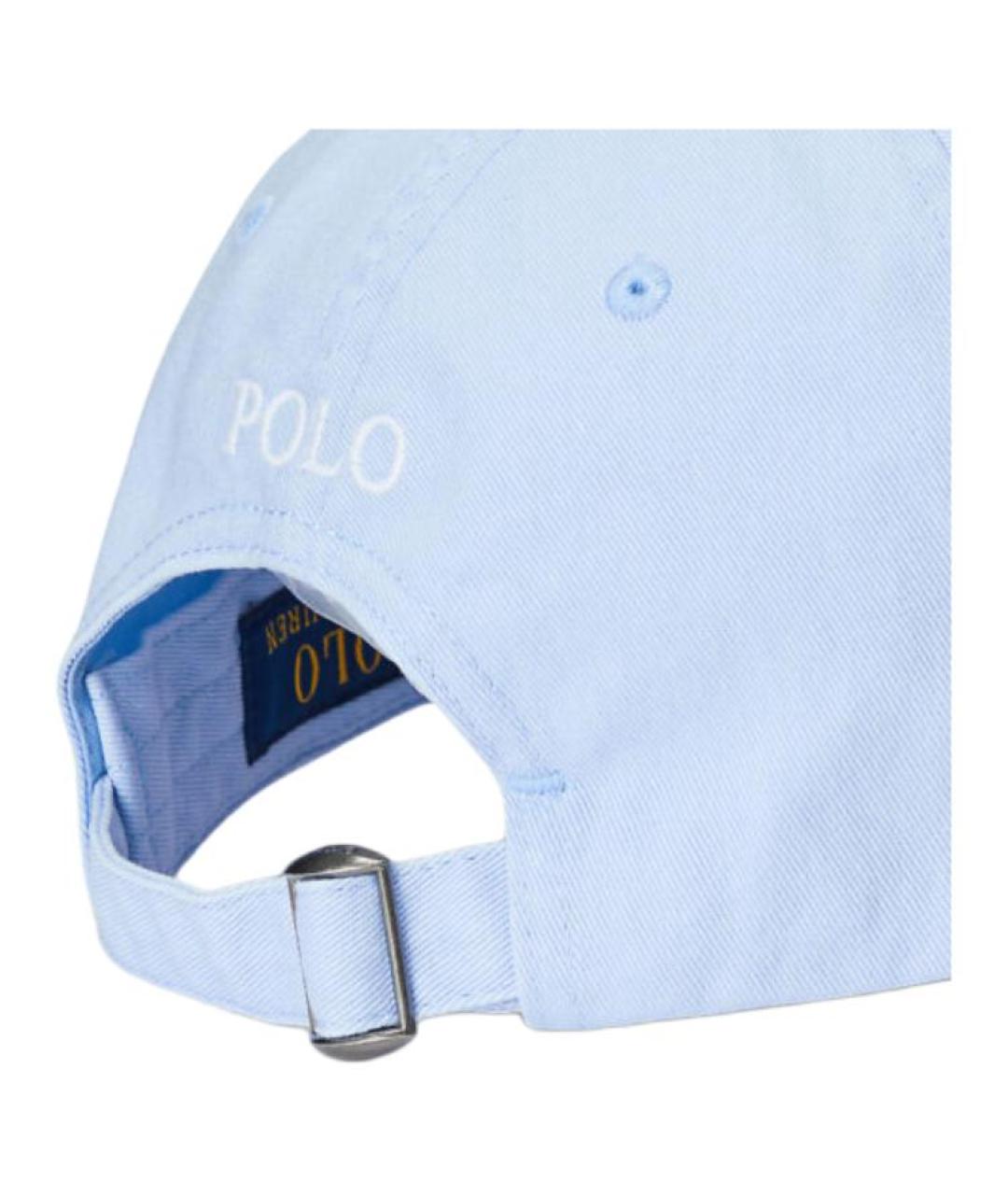 POLO RALPH LAUREN Голубая хлопковая кепка, фото 5