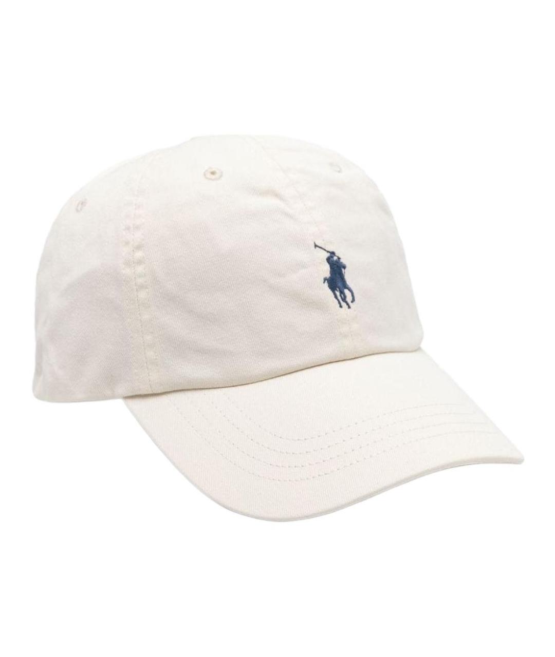 POLO RALPH LAUREN Бежевая хлопковая кепка, фото 2