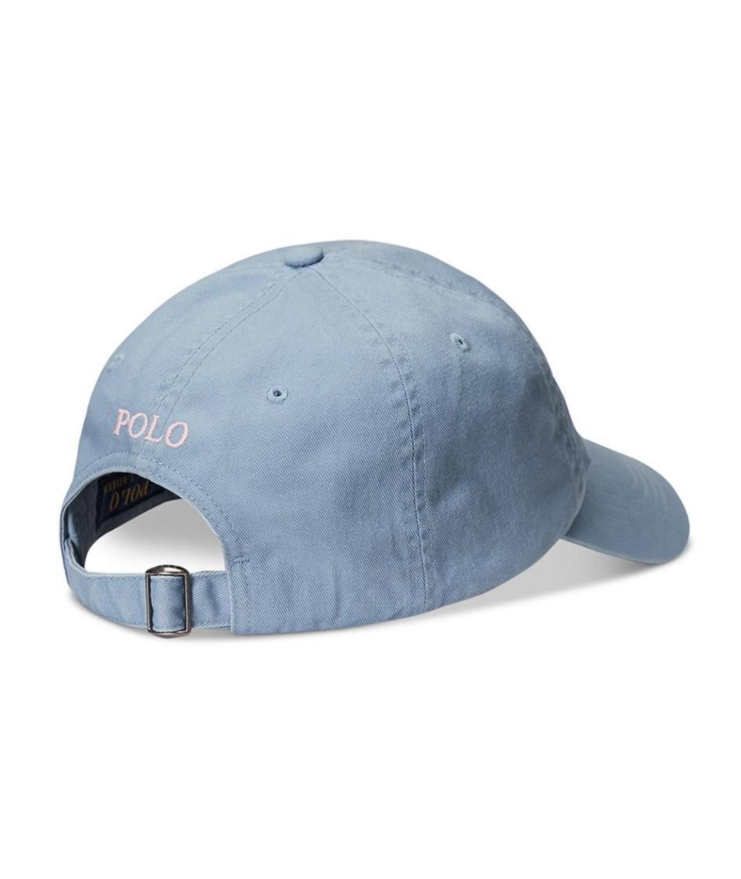 POLO RALPH LAUREN Голубая хлопковая кепка, фото 2