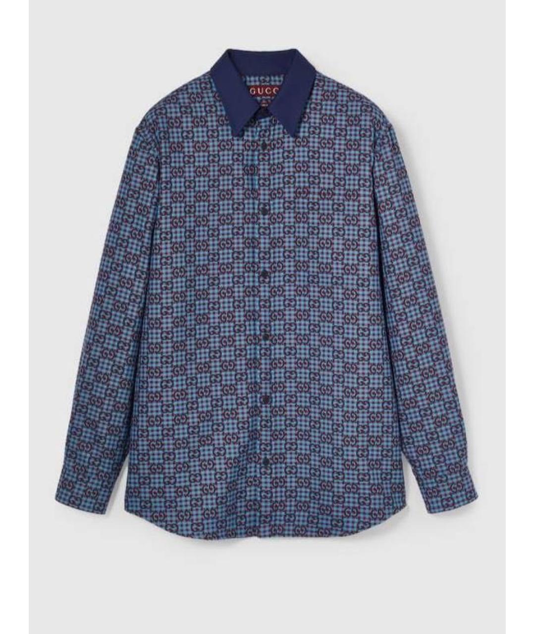 GUCCI Синяя кэжуал рубашка, фото 6