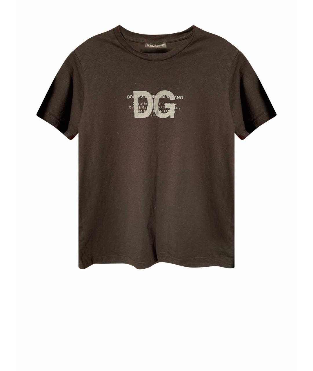 DOLCE&GABBANA Черная хлопковая футболка, фото 1