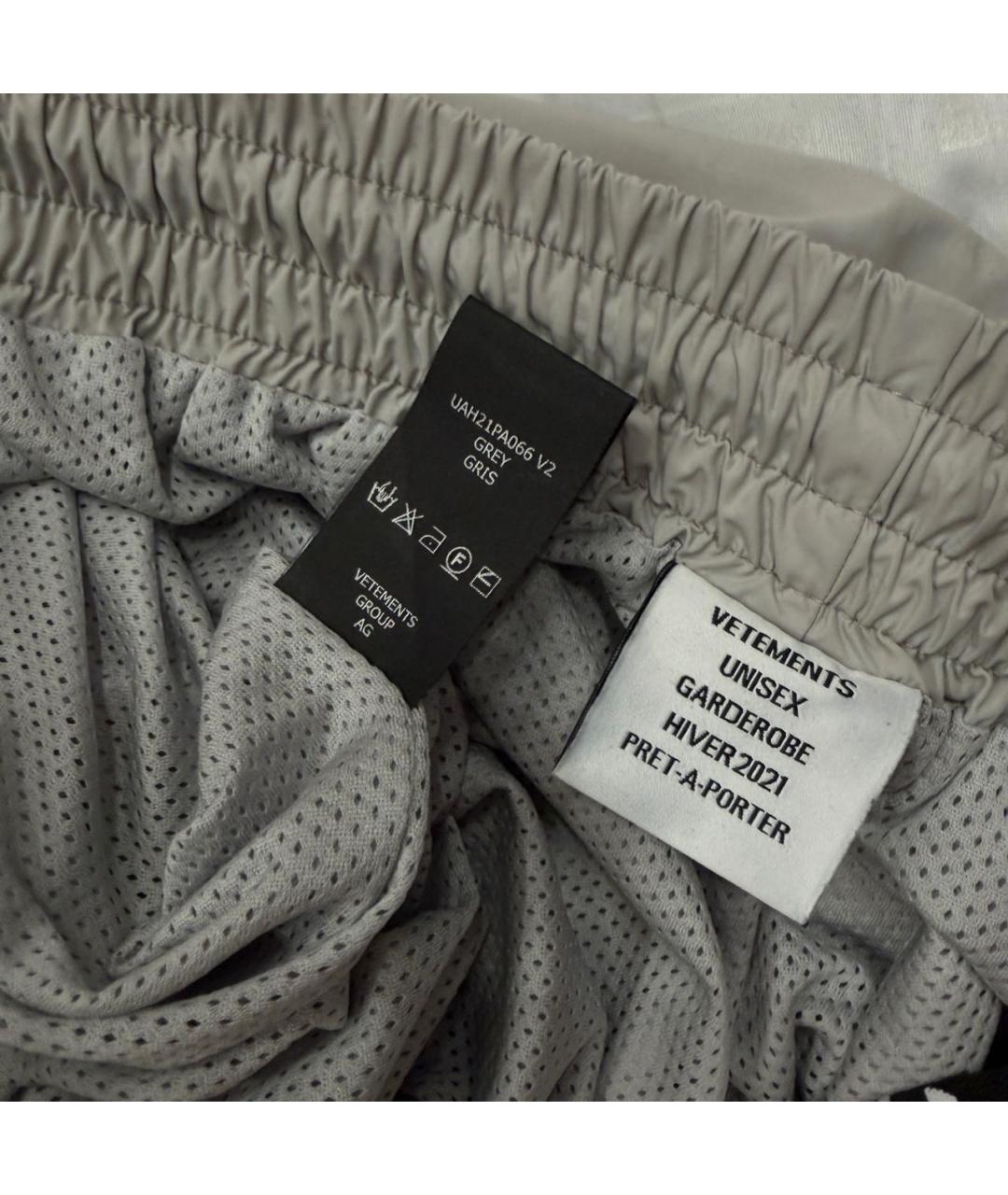 VETEMENTS Бежевые нейлоновые повседневные брюки, фото 5