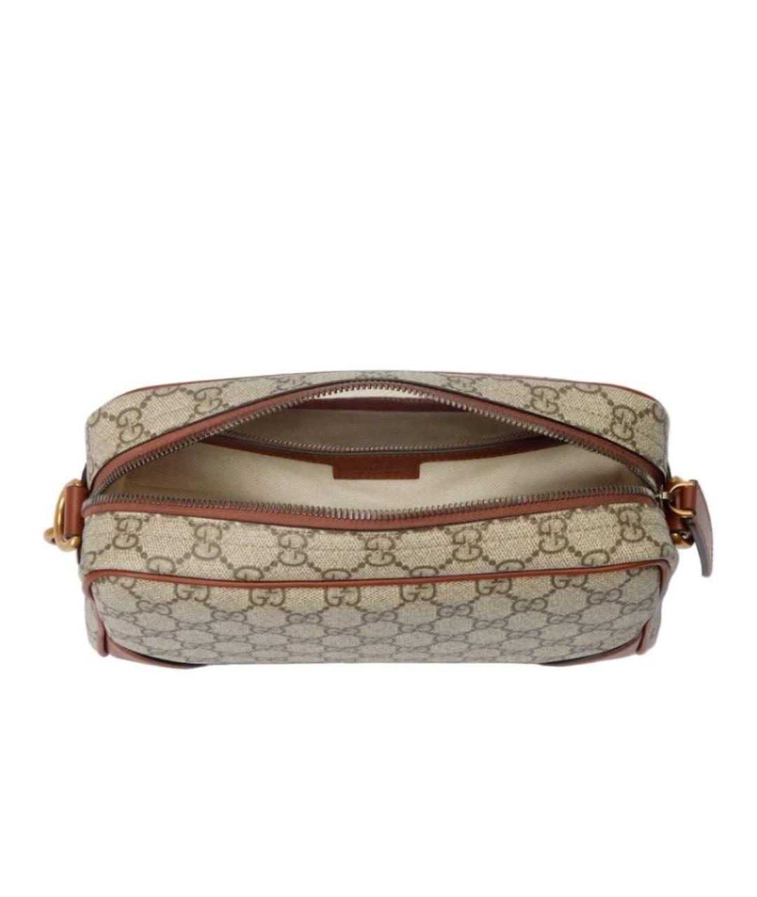 GUCCI Бежевая канва сумка через плечо, фото 2