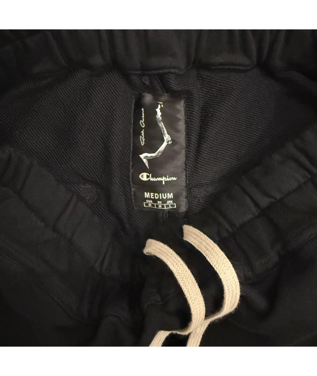 RICK OWENS Черные хлопковые шорты, фото 3
