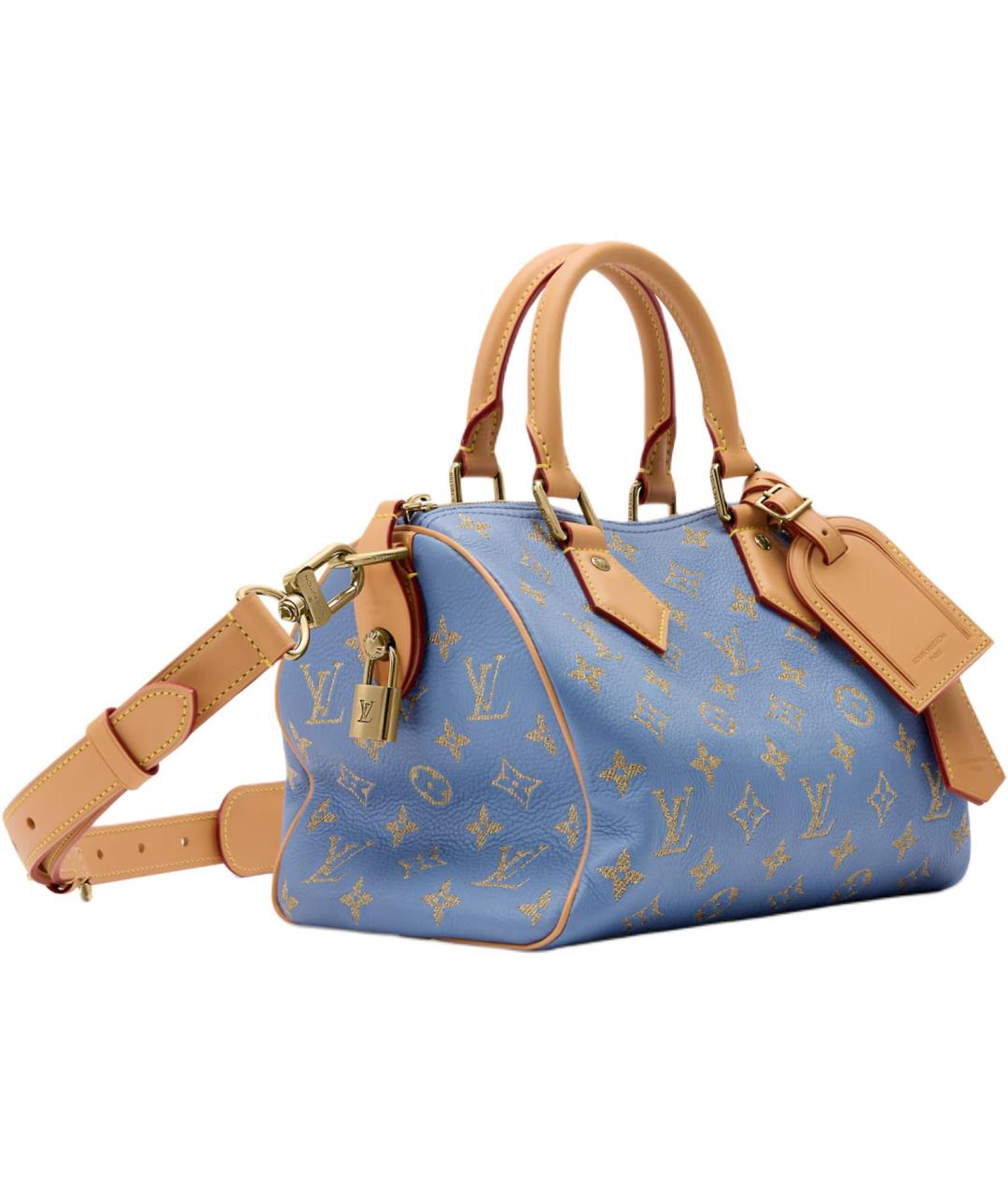 LOUIS VUITTON Синяя кожаная сумка на плечо, фото 3