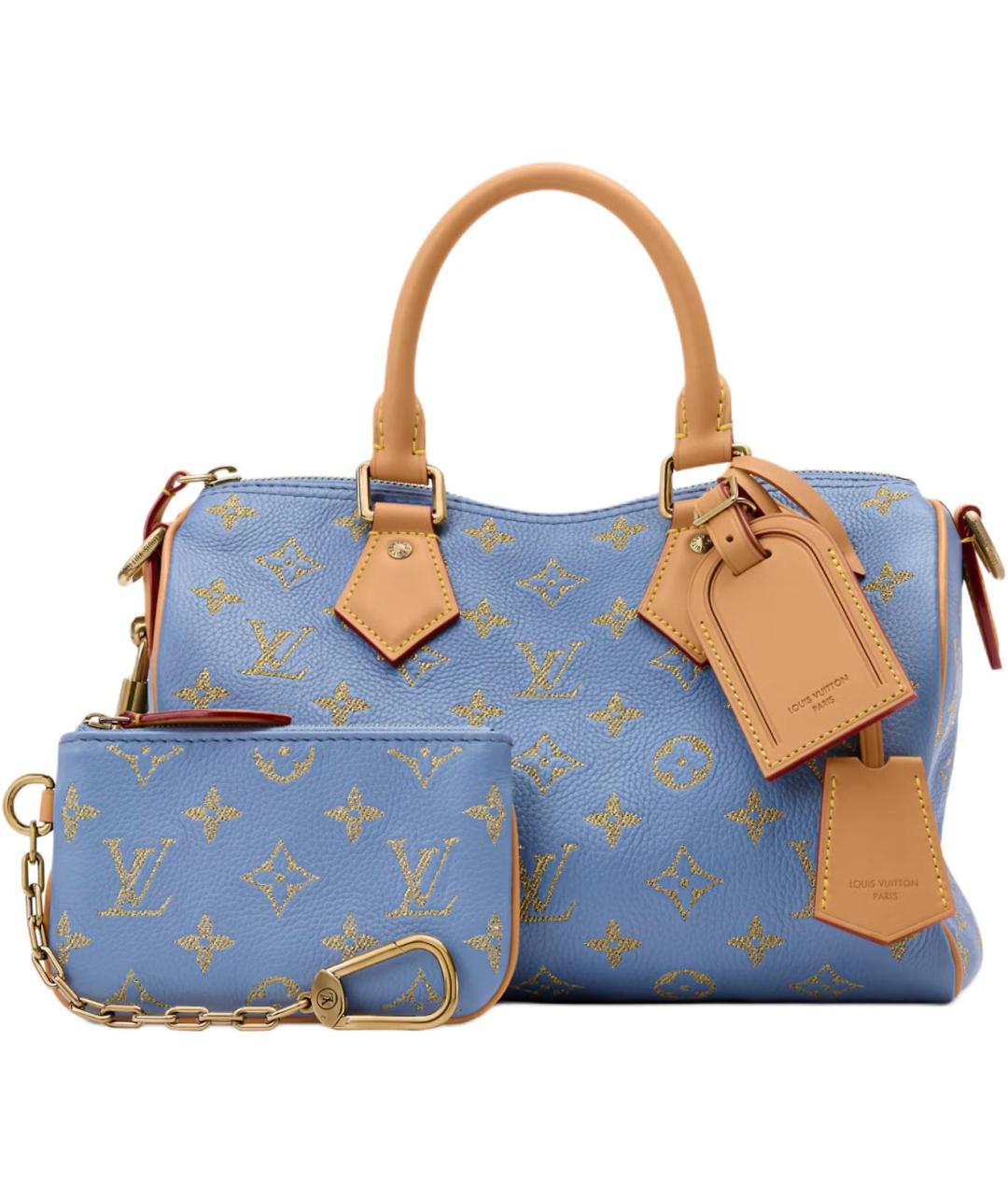 LOUIS VUITTON Синяя кожаная сумка на плечо, фото 2