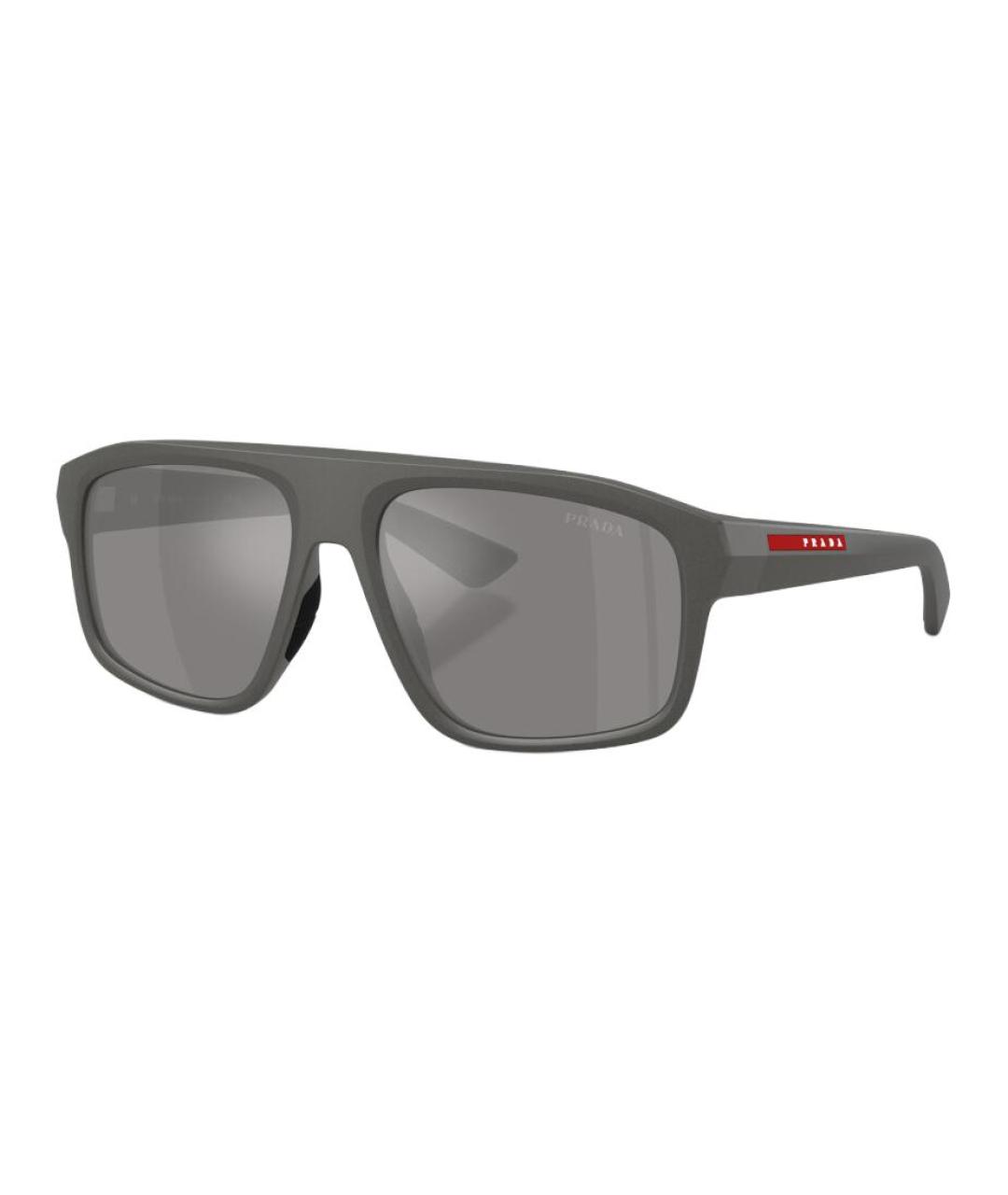 PRADA Серые пластиковые солнцезащитные очки, фото 1