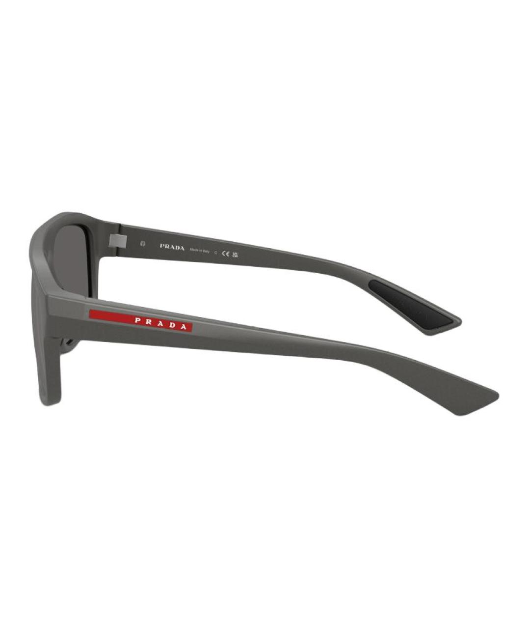 PRADA Серые пластиковые солнцезащитные очки, фото 3