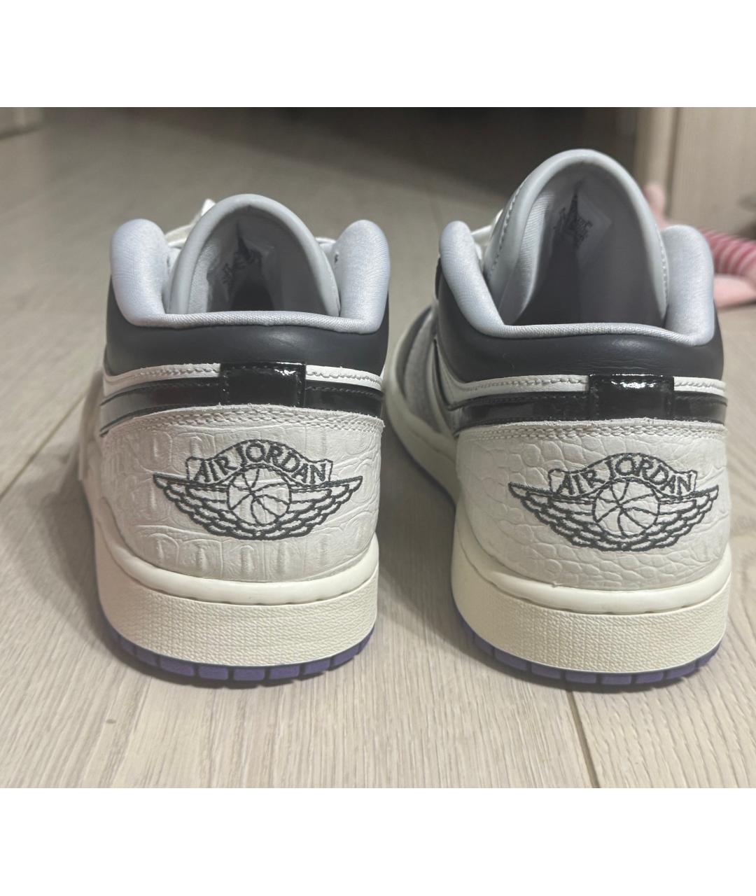 NIKE Белые кожаные низкие кроссовки / кеды, фото 4