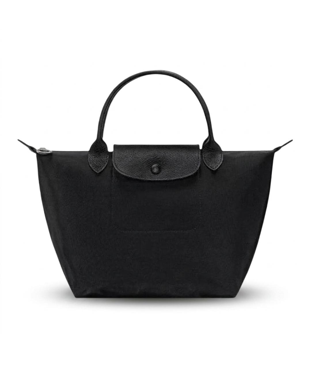 LONGCHAMP Черная тканевая сумка через плечо, фото 1