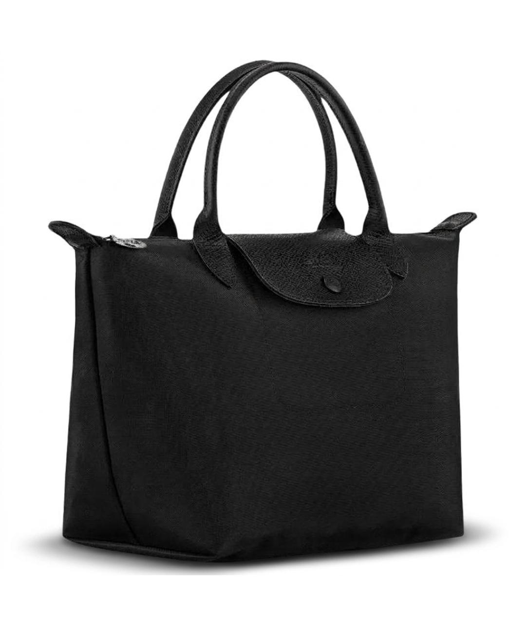LONGCHAMP Черная тканевая сумка через плечо, фото 2