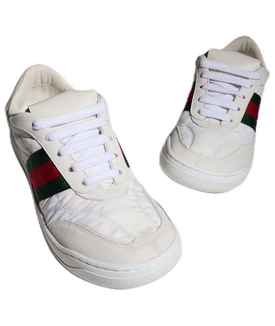 GUCCI Белые кроссовки, фото 4