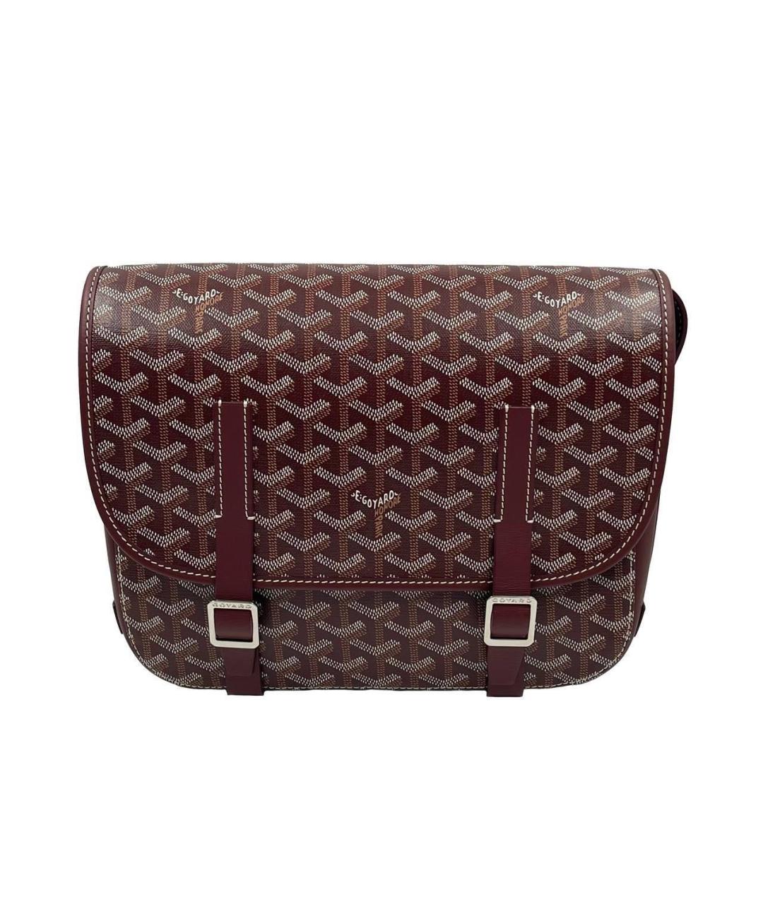 GOYARD Бордовая канва сумка на плечо, фото 5