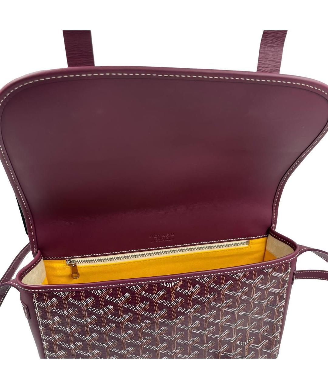 GOYARD Бордовая канва сумка на плечо, фото 4