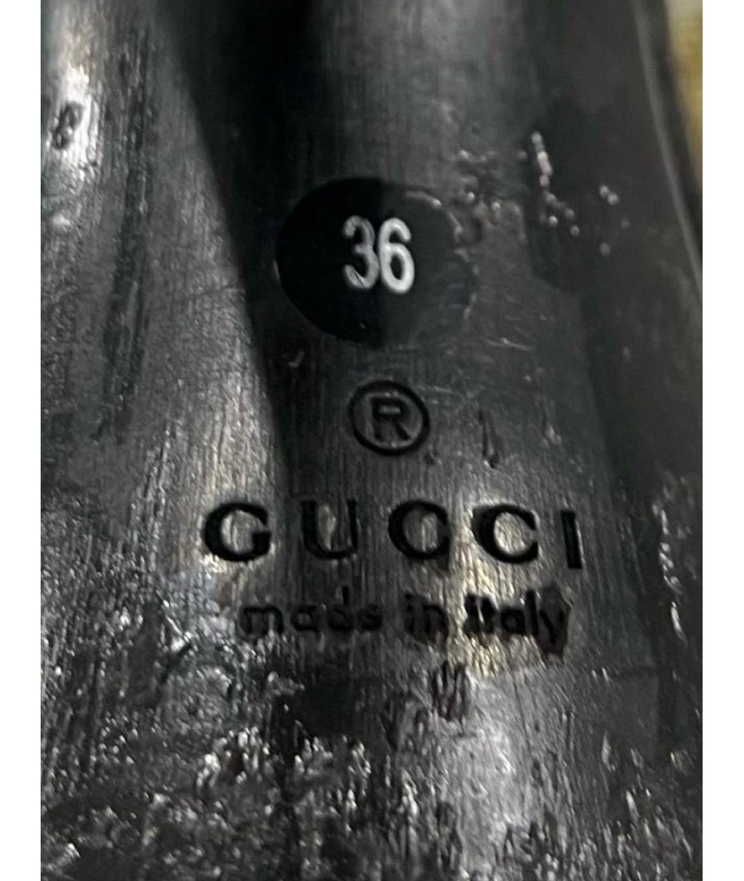 GUCCI Бежевые сабо, фото 6