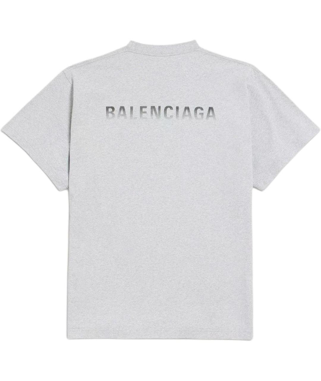 BALENCIAGA Серая футболка, фото 3