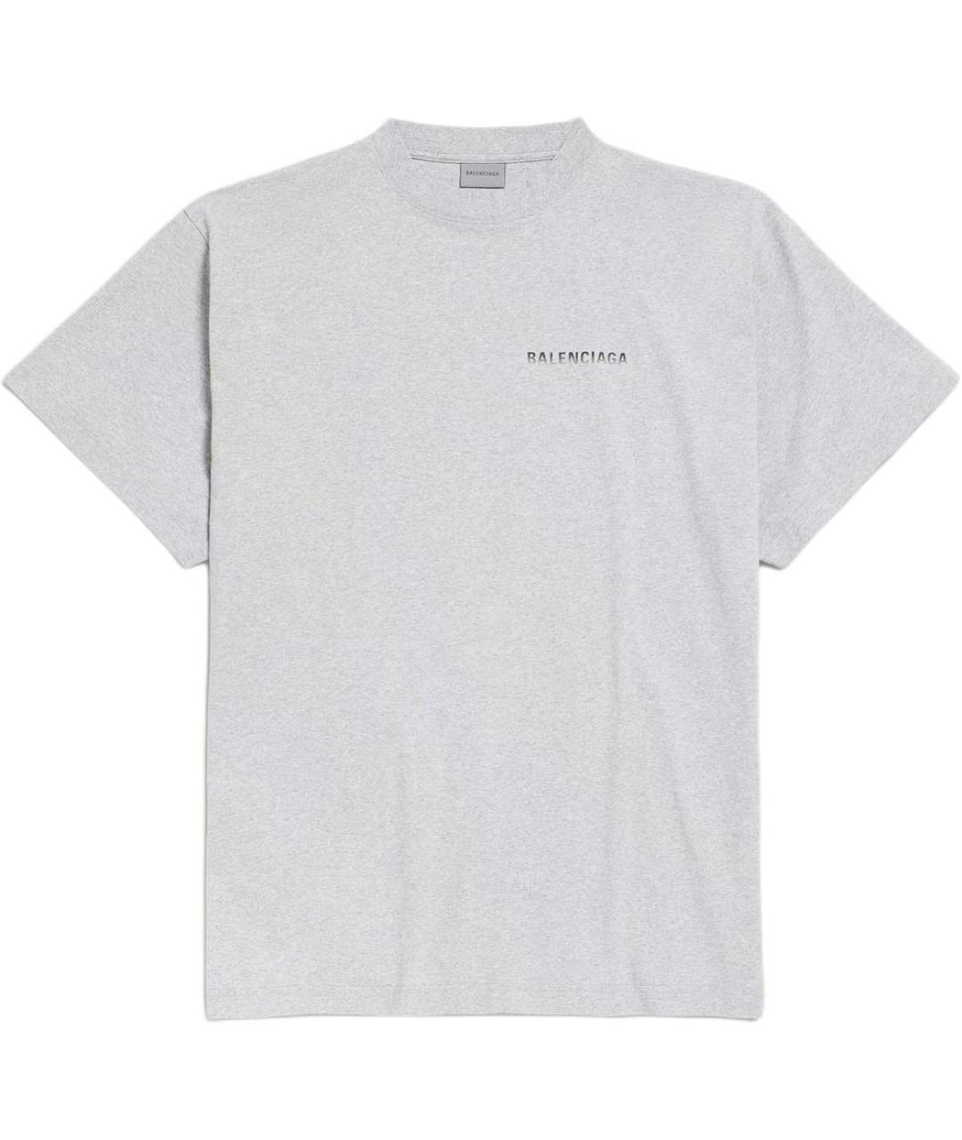 BALENCIAGA Серая футболка, фото 2
