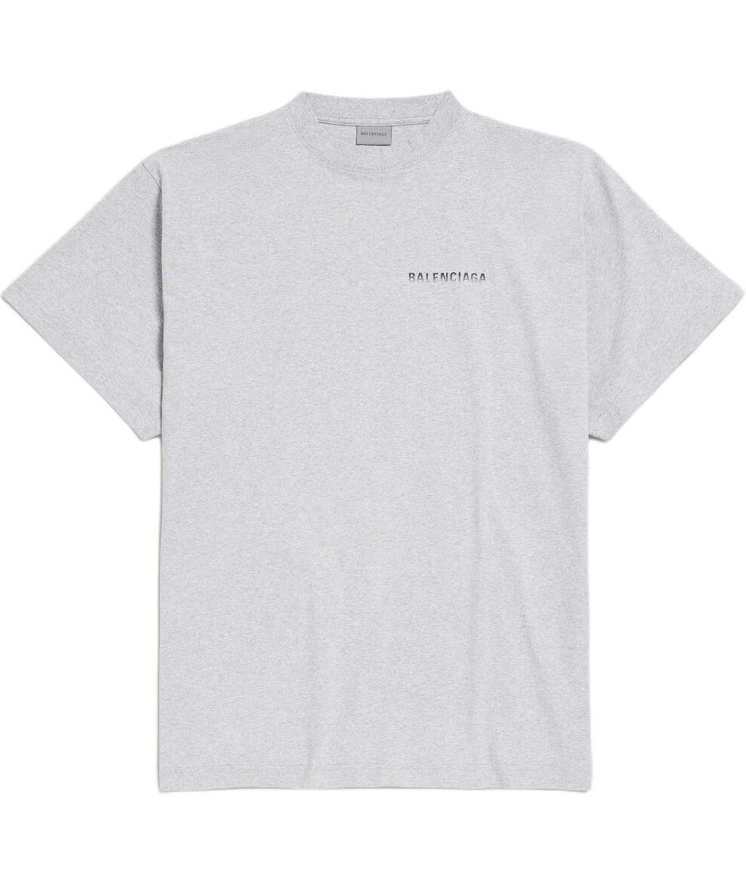 BALENCIAGA Серая футболка, фото 1