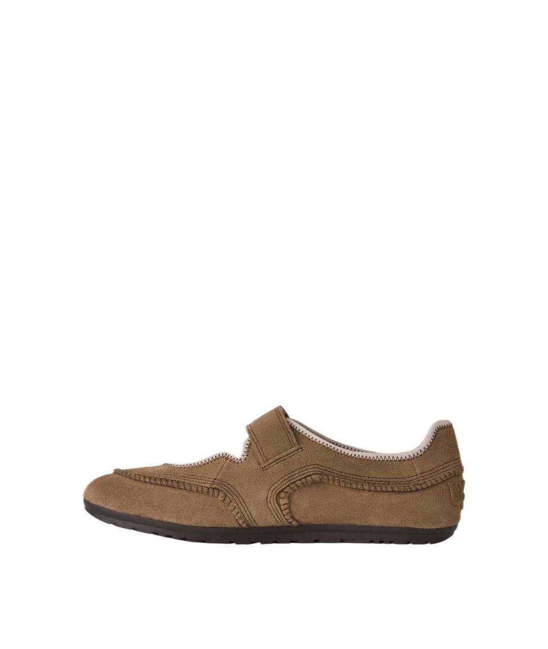 UGG Коричневые кожаные туфли, фото 2