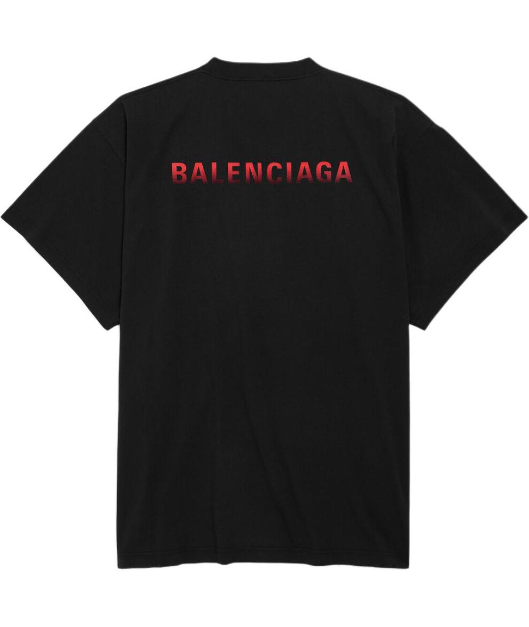 BALENCIAGA Черная футболка, фото 3