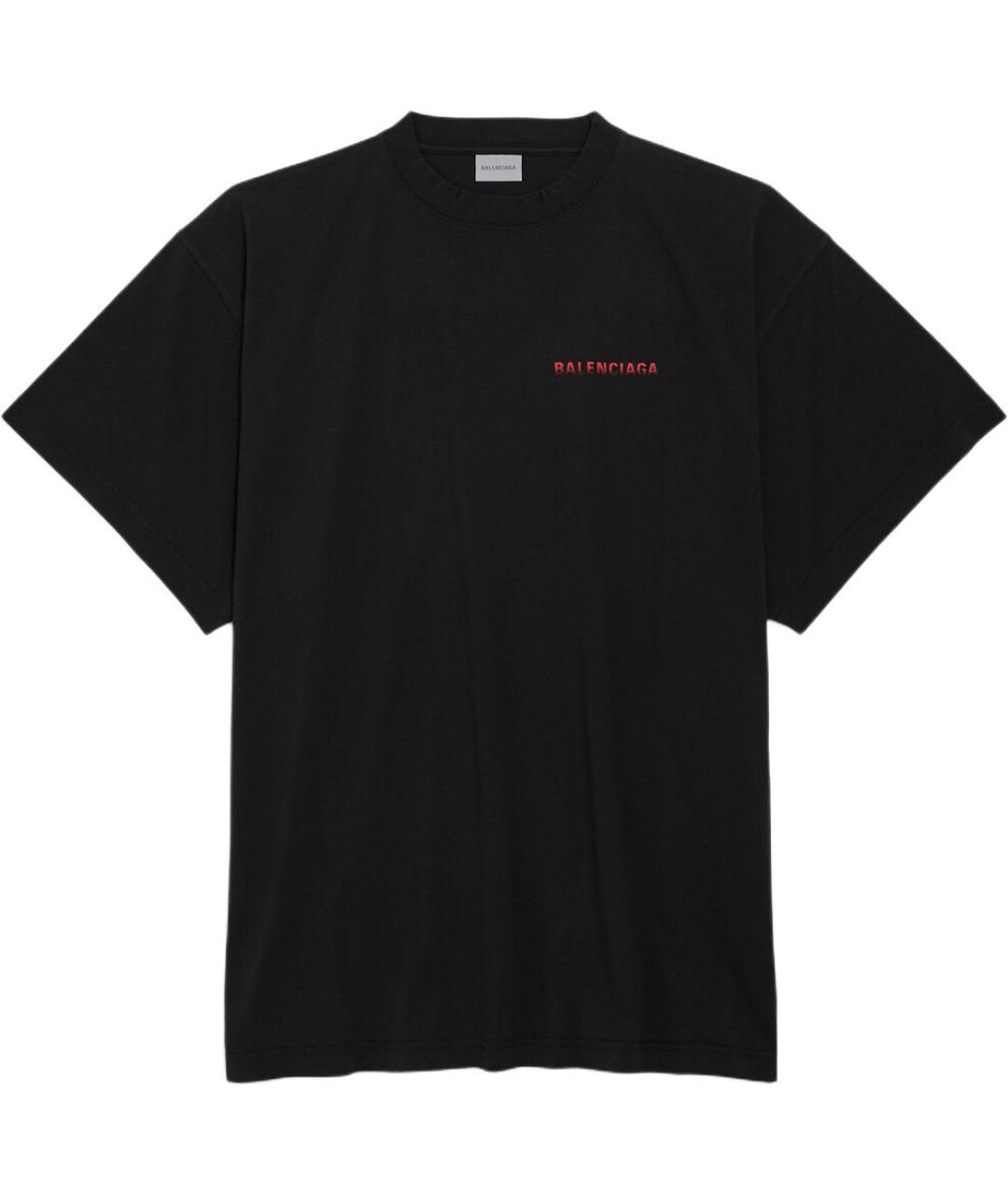 BALENCIAGA Черная футболка, фото 1