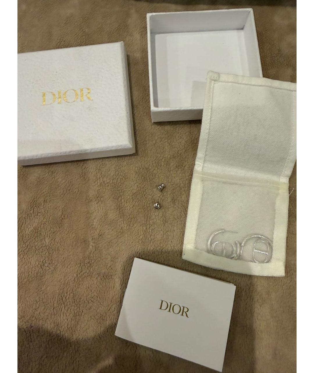 CHRISTIAN DIOR Серебряные металлические серьги, фото 6