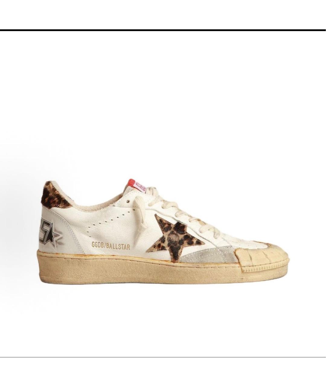 GOLDEN GOOSE Белые кожаные кеды, фото 5