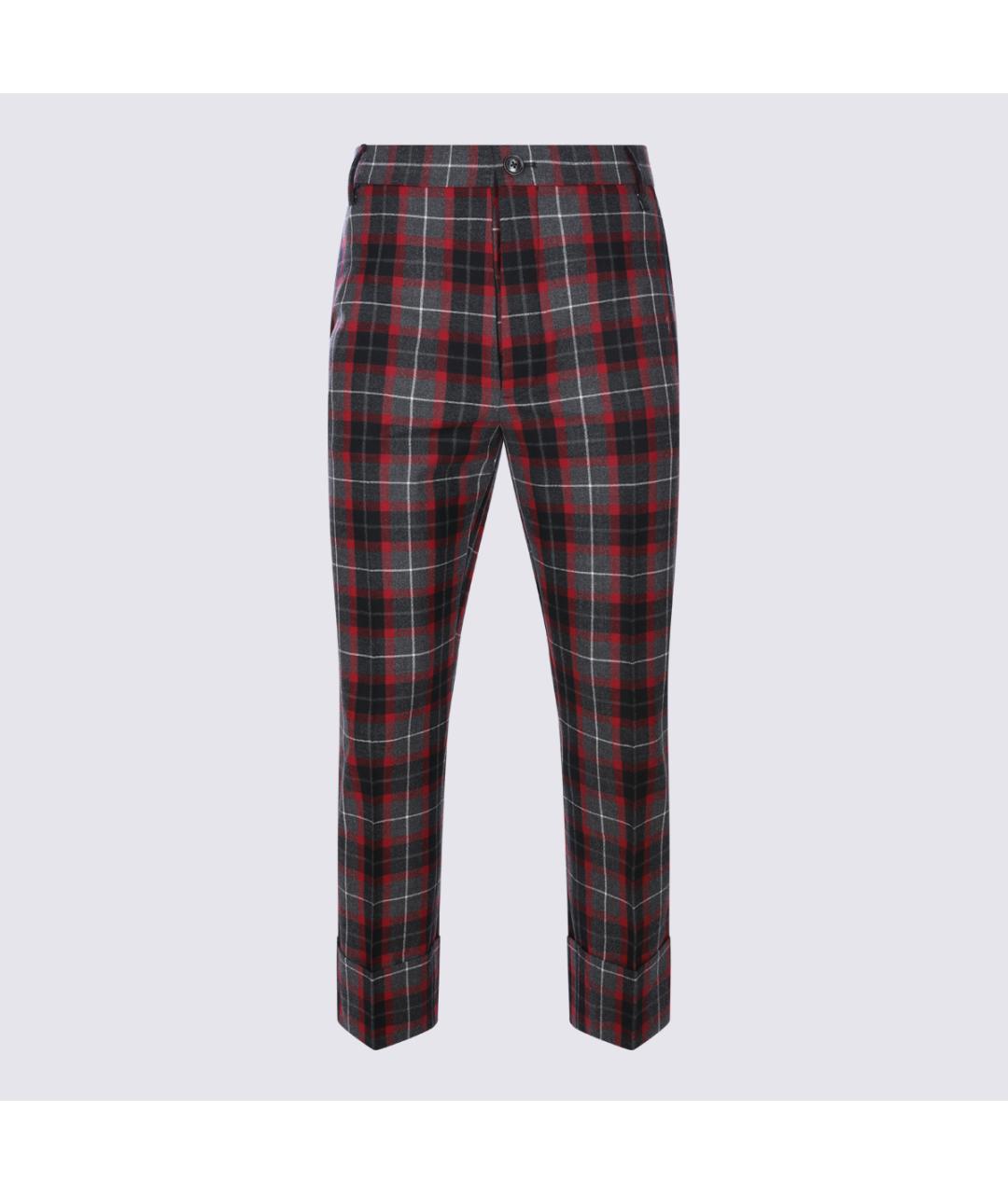 VIVIENNE WESTWOOD Мульти шерстяные повседневные брюки, фото 5