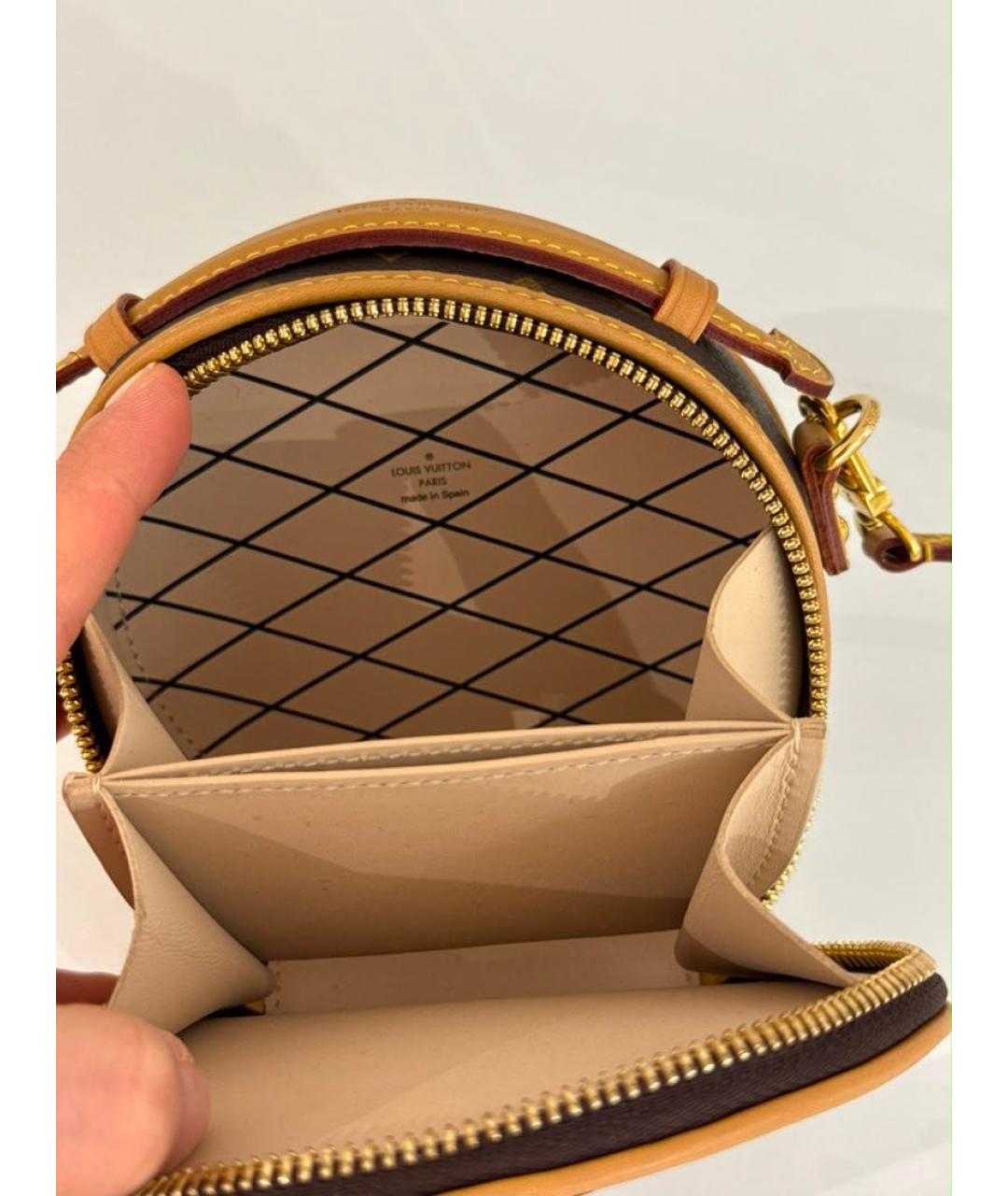 LOUIS VUITTON Коричневая канва сумка через плечо, фото 7