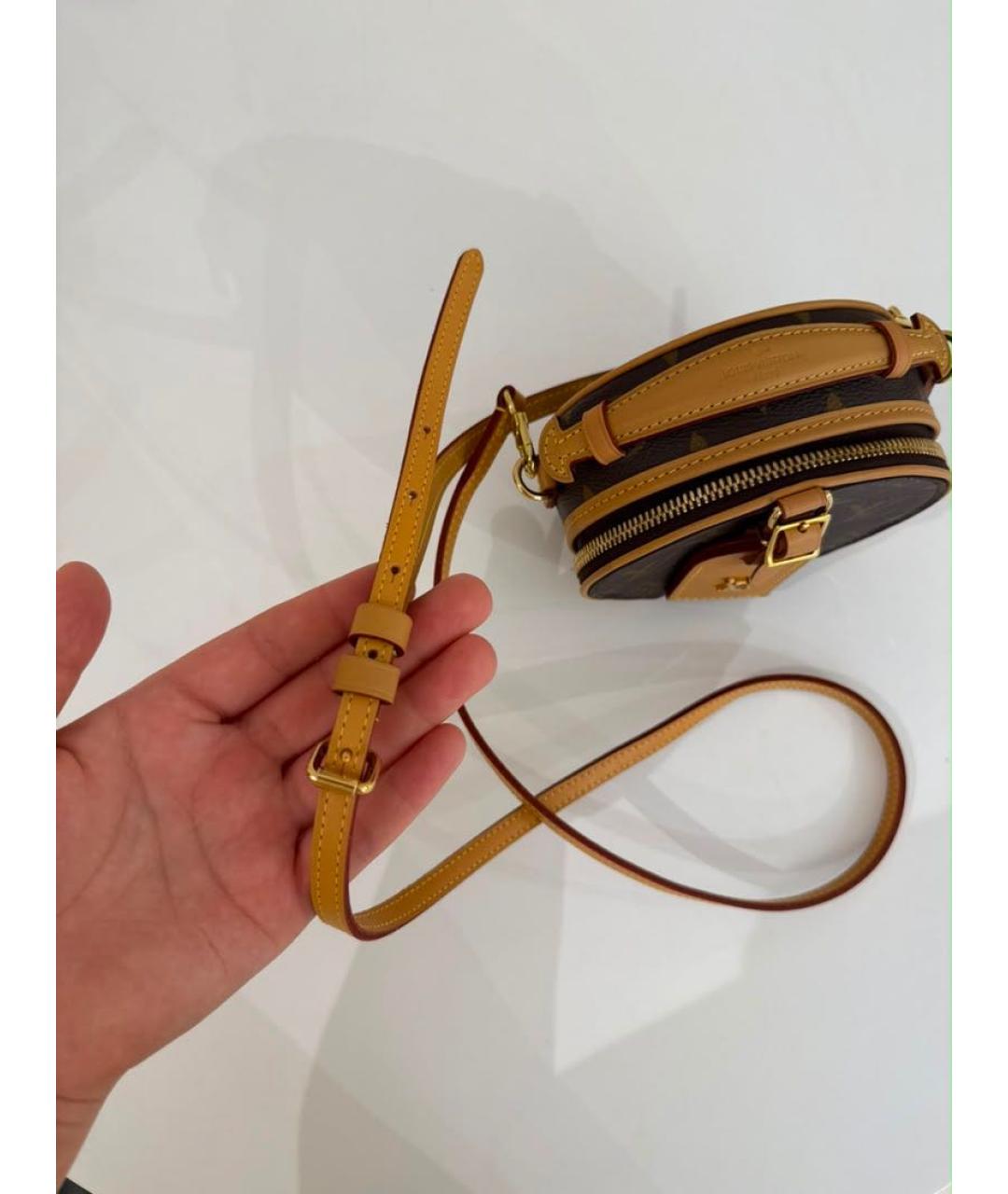 LOUIS VUITTON Коричневая канва сумка через плечо, фото 6