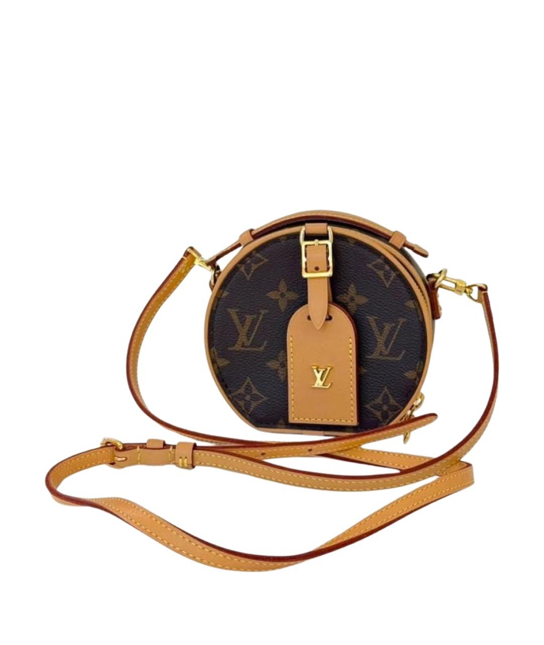 LOUIS VUITTON Коричневая канва сумка через плечо, фото 1
