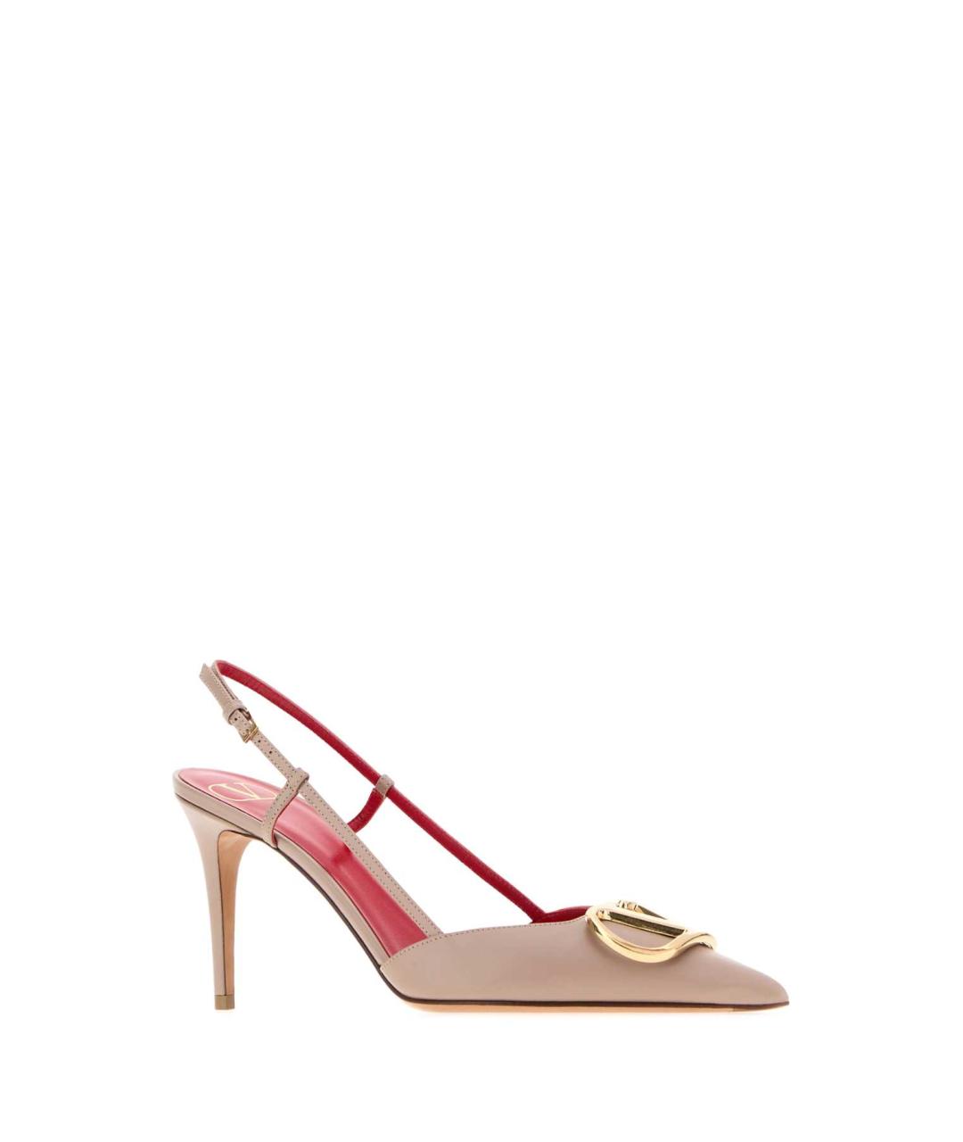 VALENTINO Розовые кожаные туфли, фото 2